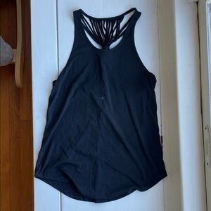 Charcoal tie back tank